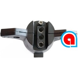 ALPAR 4-Way round to 4-Pin flat Trailer Plug Adapter for RV, Boat Trailerpin