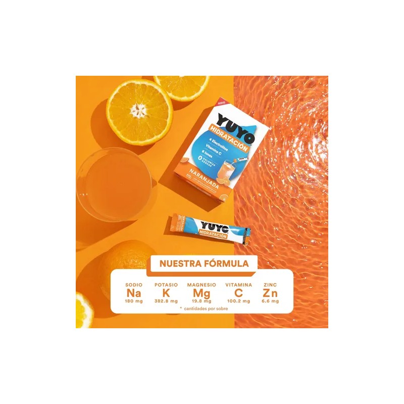 Pack 80 Unidades Yuyo Vitaminas Naranja Electrolitos