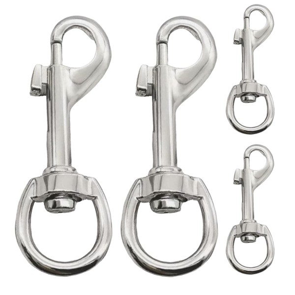 4PCS Snap Hooks, Heavy Duty Trigger Clips with 360° Swivel