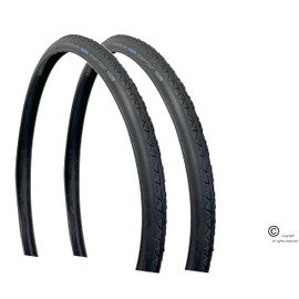 24" x 1" (25-540) Downtown Grey/Black Tread. Price is for A Set of 2 Tires (Black Color)