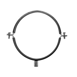 Vent Systems 8" inch Pipe Clamp with Rubber Gasket - Galvanized Steel Clamp - Pipe Hanger for ventilation Duct Connection to the Wall or Ceiling - Mounting Bracket Clamp for 8" Tube