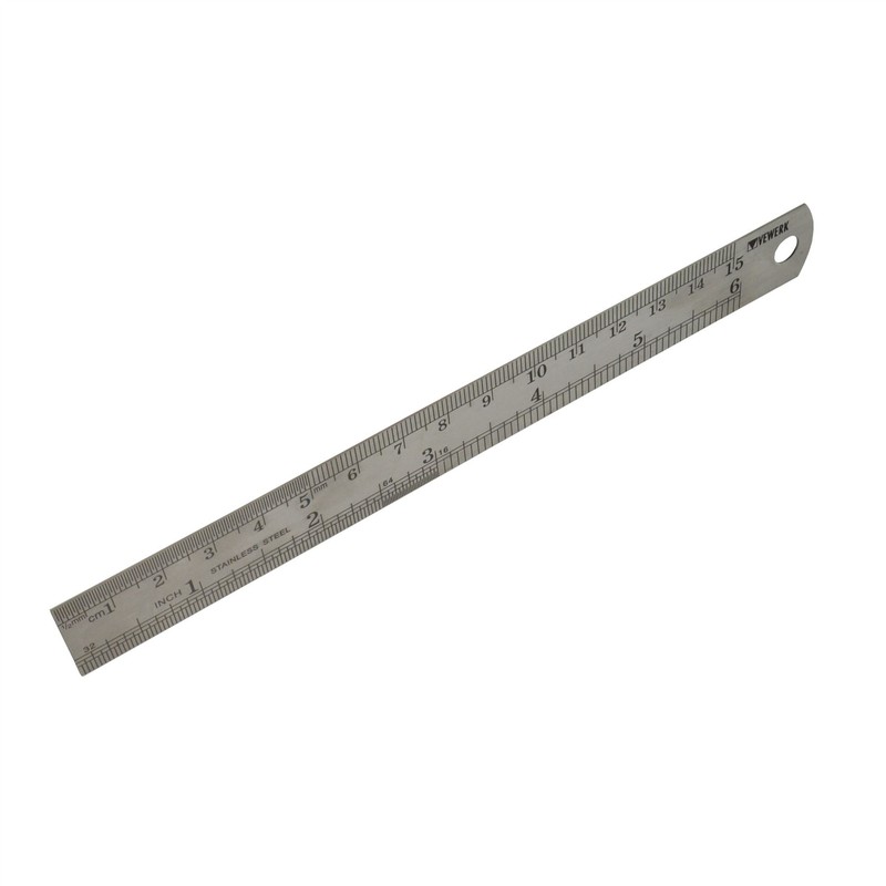 6 Inch 150mm Stainless Steel Ruler Rule Measuring Measure Imperial