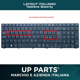 UP PARTS Up Parts? up-kbr010 C Tastatur Acer Aspire 7250 G 7740 g-6930 7552 G 5750 g-9656 5738 C 5338, te11-hc C Layout Italienisch C Original Uptown, Leader Italienisch der Ersatzteile Ersatzteil.