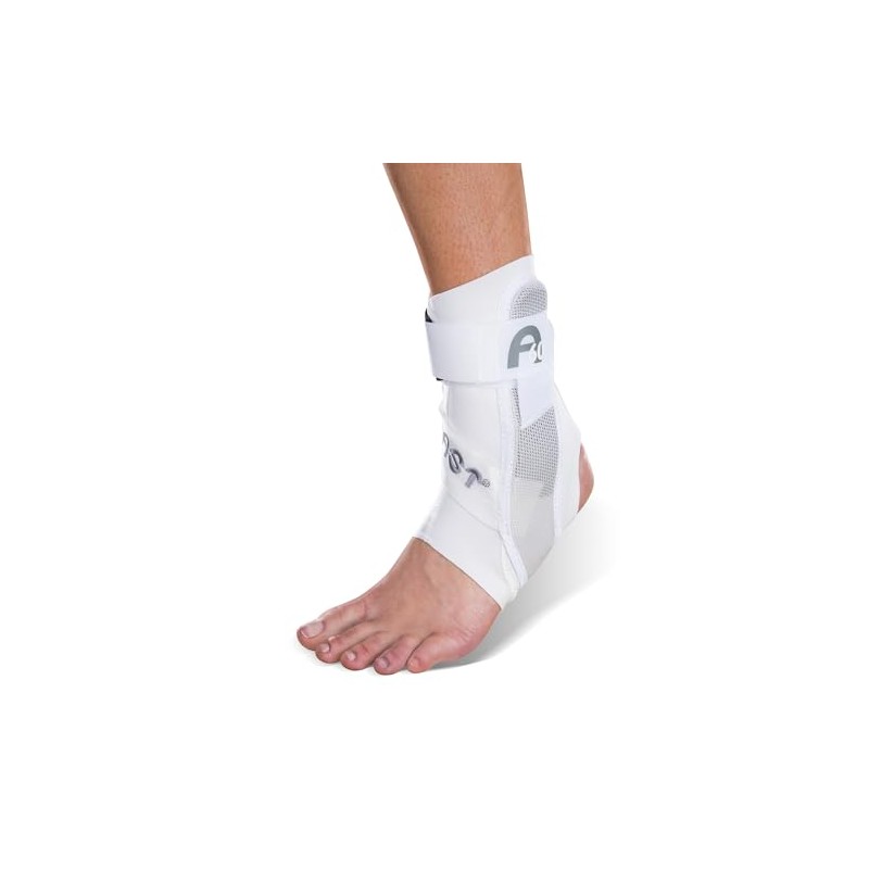 AIRCAST A60 Ankle Support Brace, Left Foot, White, Medium