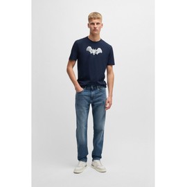 BOSS Men's Re.Maine BC-C Maine Medium Blue Regular Fit Jeans Made of Comfortable Stretch Denim, blue