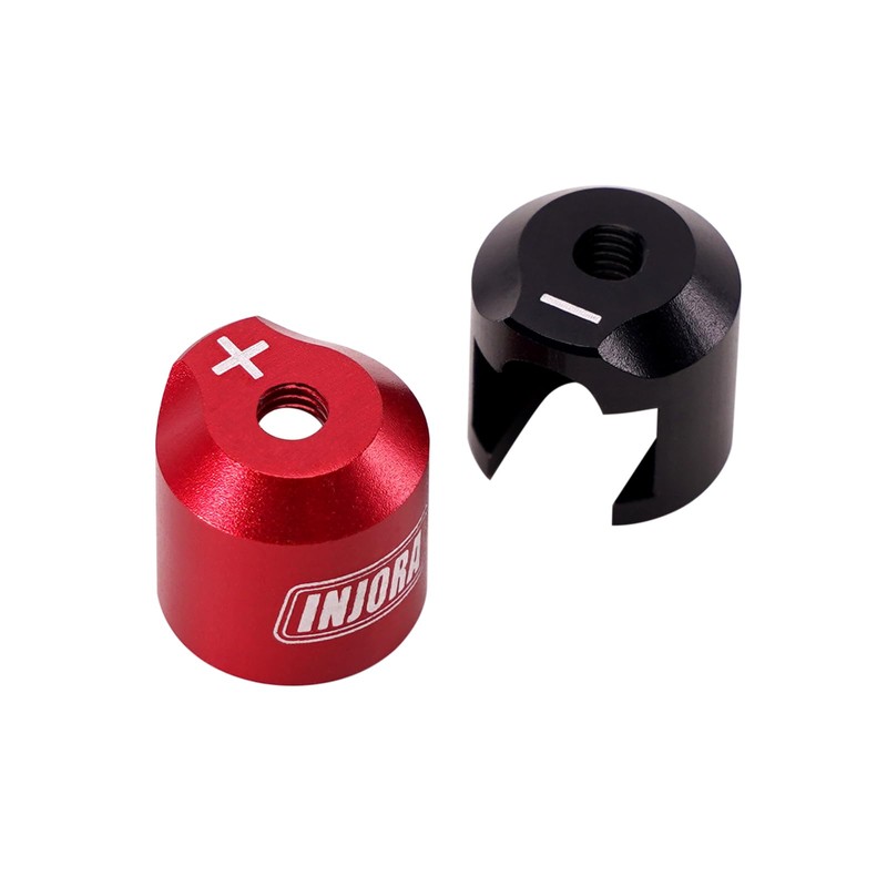 INJORA Heatsink Bullet Plug Connectors Grips with 5mm Bullets (4Pcs)