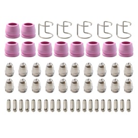 XUQXUQ AG60 WSD60 SG55 Nozzle Electrode Cup Spring 55PCS Plasma Cutter Torch Consumables
