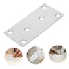 iplusmile 10Pcs Flat Corner Brace Braid Stainless Steel Coupling Plate