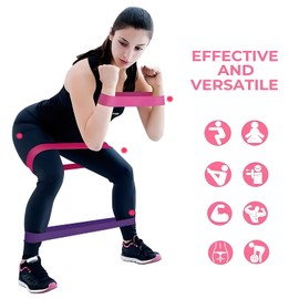 Resistance Bands Set for Men and Women, Set of 5, Resistance Bands with Workout Guide and Carry Pouch - Versatile Exercise Gear for Home Gym, Yoga, and Fitness Training