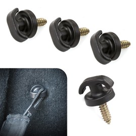 Anyhut 4PCS Luggage Net Hooks, Trunk Mount Hook Kit, Universal Luggage Net Grommets, Multi-Functional Automotive Rear Storage Net Clips for Cars, SUVs and Trucks (Black)