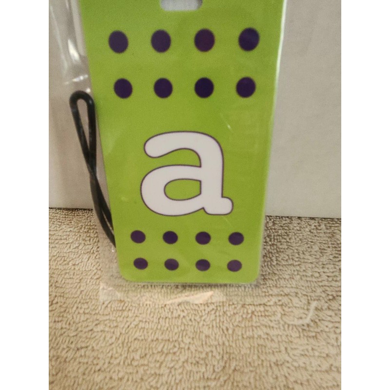 Inventive Travelware " a " Lime Green W/ Black Polka
