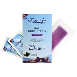 Dimples Wax Body Strips for Normal Skin - Pack of 20