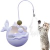Interactive Cat Toys for Indoor with Feather Teaser Wand,Stimulation Smart