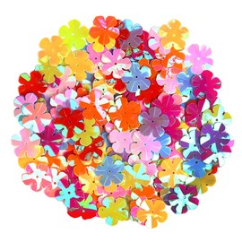 UUYYEO Assorted Color Sizes Spangles Mixed Loose Sequins Crafting Embellishments Christmas Clothes Jewelry Sequins Flower