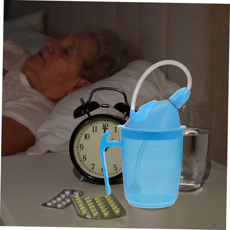 OATIPHO Unbreakable Disabled Patient Water Cup with Inclined Mouth Spill