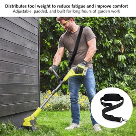 Strimmer Harness - Grass Strimmer Belt Compatible with Most Grass Trimmer - Strimmer Shoulder Strap With Padded