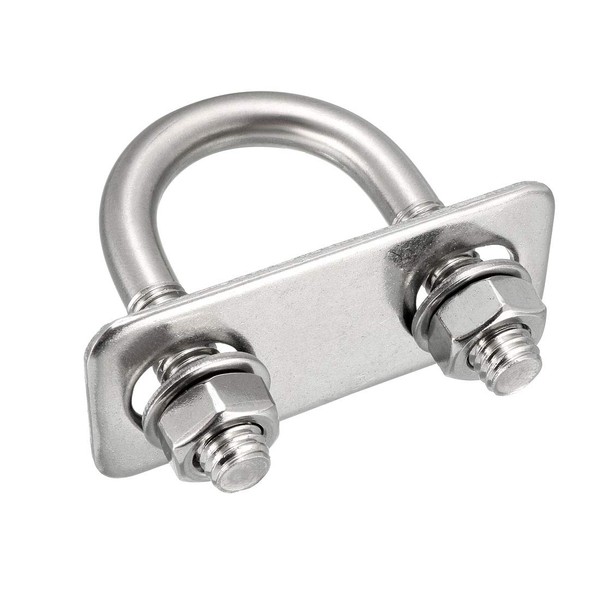 sourcing map u-bolts 2Pcs 1"(25mm) Inner Width 52mm Length M8