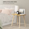 FORAOFUR Side Table, Modern Small End Table, Wood Nightstand for
