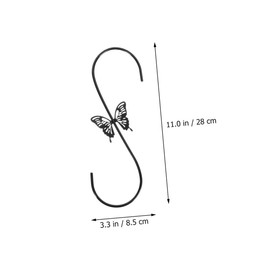 MERRYHAPY Hummingbird Feeder Iron Hanging Hook Durable Flowerpot Hook for Garden Decor Easy Installation Stylish Design for Home and Outdoor Use