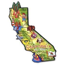 ARTWOOD MAGNET - CALIFORNIA STATE MAP