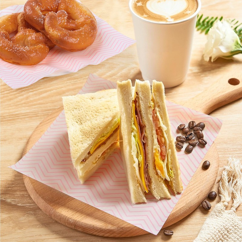 GeeRic Waxed Deli Paper Sheets for Snacks 100 Pcs, 7