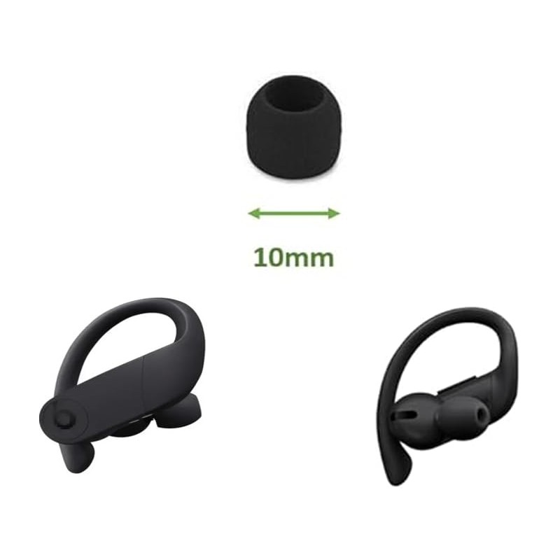 Zotech Replacement Earbud Tips for Powerbeats Pro, 10 Pairs Extra