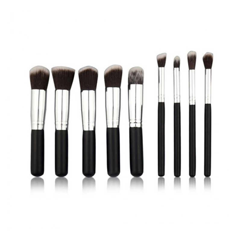 핑쇼136 Recommended Makeup Brush Set - 10 Types in Black