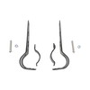 Pair Of Black Universal Fork Mount Headlight Brackets To Fit