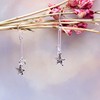 Tuscany Silver Sterling Silver Double Star Drop Earrings