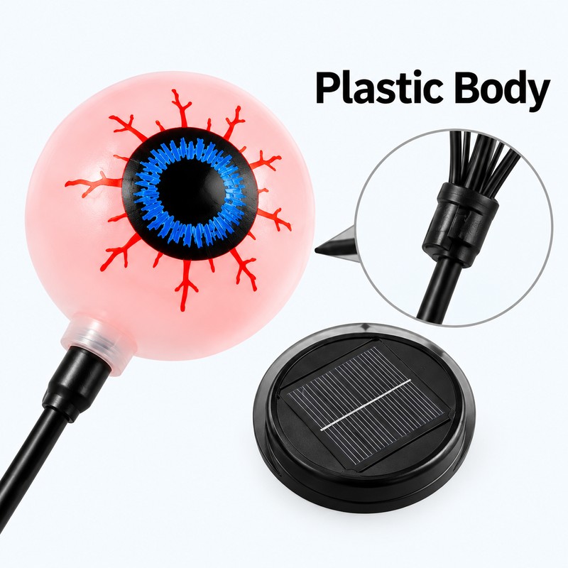 Solar Eyeball Garden Light for Halloween Decor – Waterproof LED