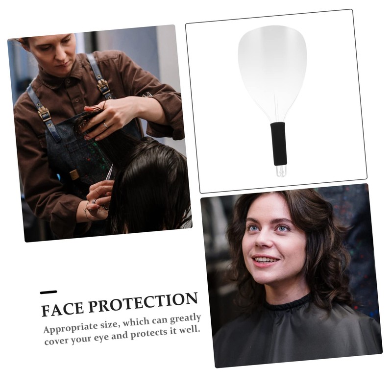 Baluue 4Pcs Hairdressing Shield Portable Mask for Hair Cutting Slip