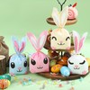 peony man 100 PCS Easter Bunny Goodie Bags Easter Bunny
