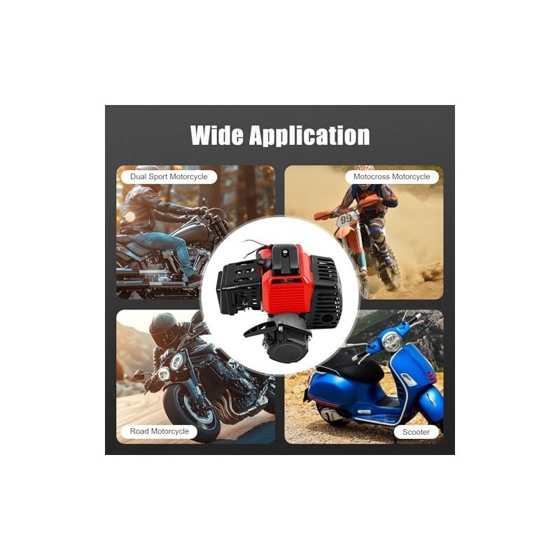 49CC Engine 2-Stroke Air-cooled Single Cylinder Engine Motor with Electric