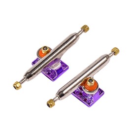 RACOFSB Fingerboard Trucks with Upgraded Urethane Bushings and Pivot Cup,34mm 32mm Width,Normal Kingpin (Purple, 34mm)