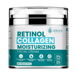 Collagen Retinol Face Moisturizer - Anti Aging Retinol Cream for Skin, Hydrating Moisturizer Face Cream for Wrinkle Reduction & Firmness - Suitable for All Skin Types