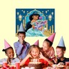 RZDQZY Princess Jasmine Photo Backdrop - Pink Fabric, Medium/Large Size,