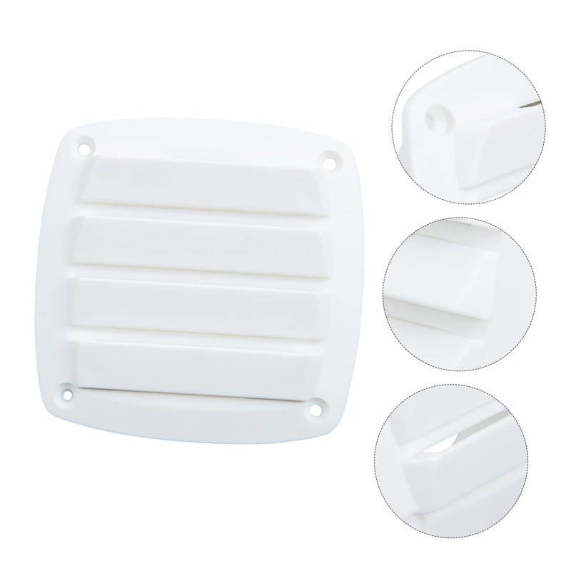 Mipcase Square Vent Cover Louvered for Boats and Rvs Design