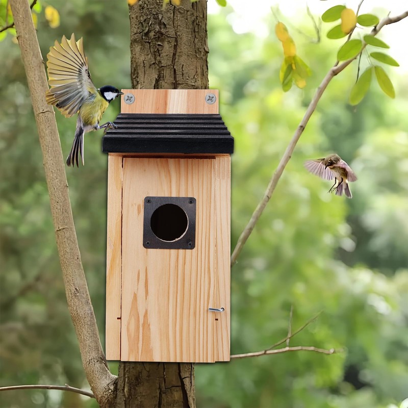 Behogan Hanging nesting box: 4.92 x 4.92 x 11.81 inch