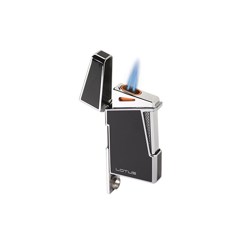 Lotus Apollo Cigar Lighter with Double Wind-Resistant Torch Flames, All