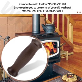 WHMYZHL 250-00594 Wooden Handle Compatible with Avalon Olympic Stove & Insert 700 745 790 796 945 990 996 1190 1196 900PS 900PI