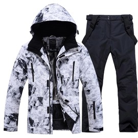 Men's Ski Suit Waterproof Snow Suits Two Piece Snowboard Jacket and Pants Set Outdoor Windproof Winter Warm Snowsuits