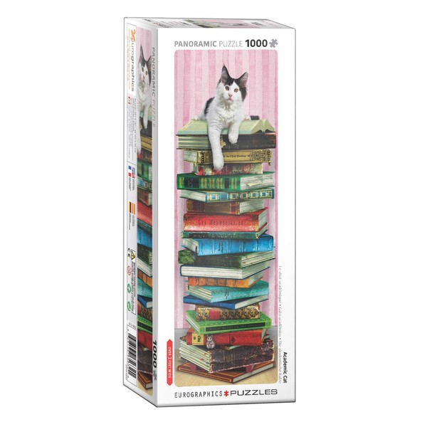 Eurographics Academic Cat Panoramic Puzzle 1000 Pieces for Adults