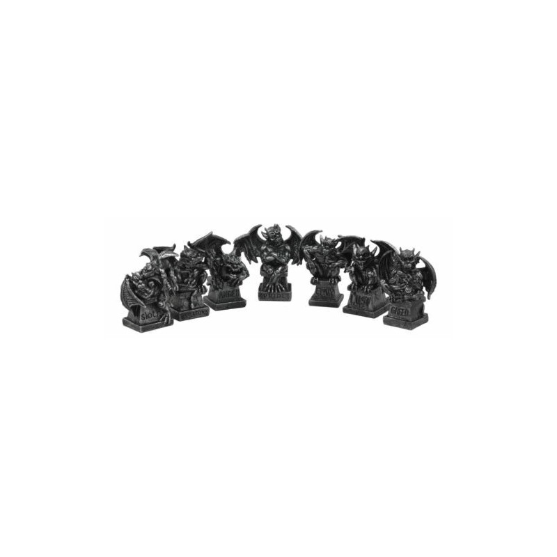 The Allegorical Seven Deadly Sins Gargoyle Figurine Set of 7