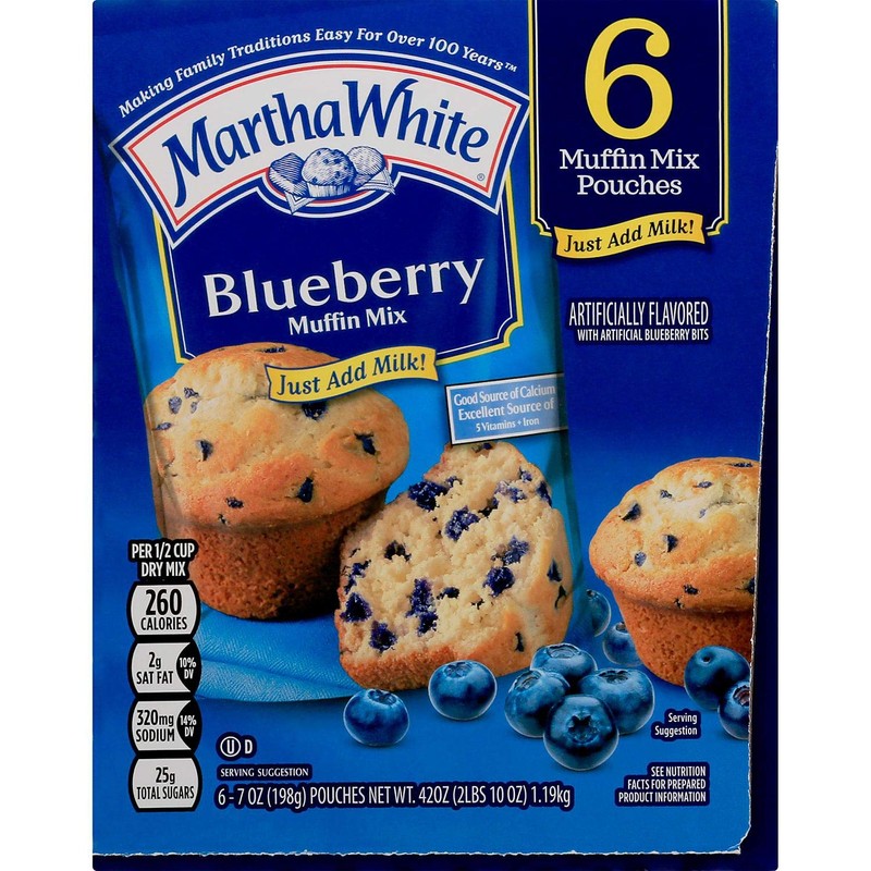Martha White Blueberry Muffin Mix Gluten Free 7 oz (Pack