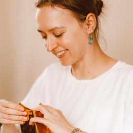 Madison Tyler Christmas Tree Earrings for Women | Cute Pave Rhinestones Coconut Tree Gifts Box Dangle Earrings | Aesthetic Holiday Gifts for Friends