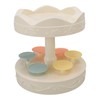 6 Trays 2 Tier Automatic Rotating Dessert Cupcake Display Table