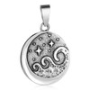 MATERIA by Matthias Wagner Waves Pendant 925 Silver Round with