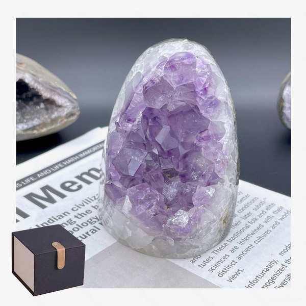 HoHpHq HoHpHq Natural Amethyst Crystal - One Product one Image,