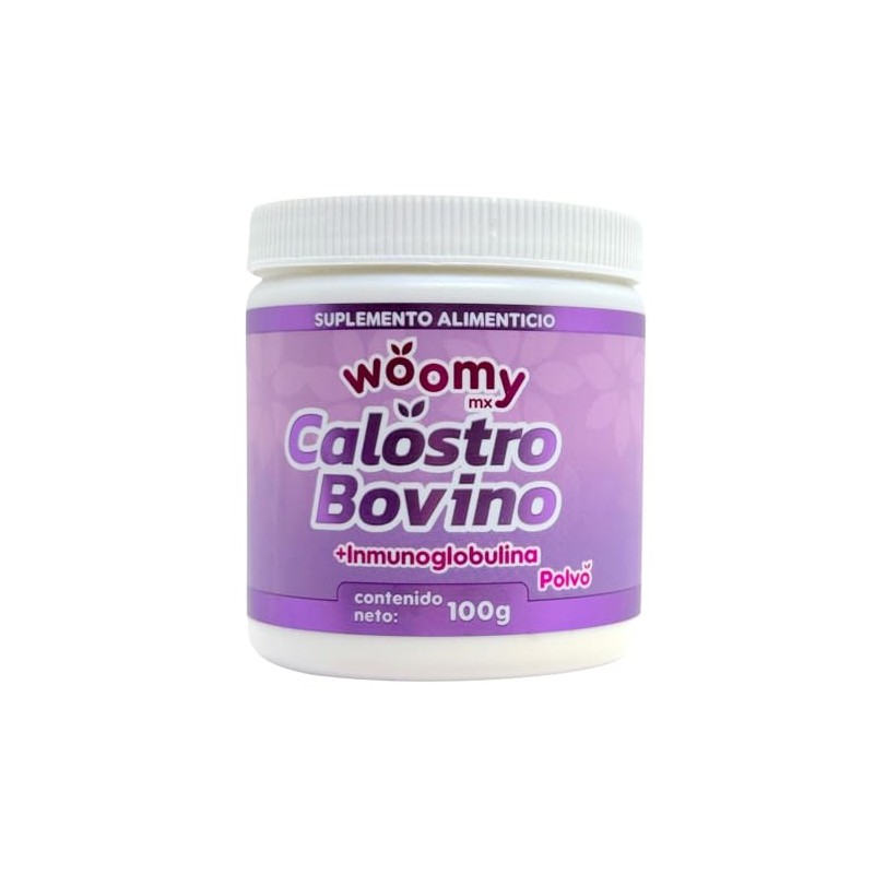 Calostro Bovino Inmunoglobulina 100 g Woomy polvo