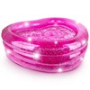 ArtCreativity Sparkly Inflatable Kiddie Pool with 3 Levels, Transparent Blow